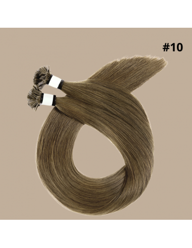 100 Keratin Extensions Rett Premium Med Flat Tupp 10 JUSQU'A -70%! 